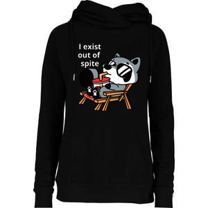 I Exit Out Of Spite Womens Funnel Neck Pullover Hood