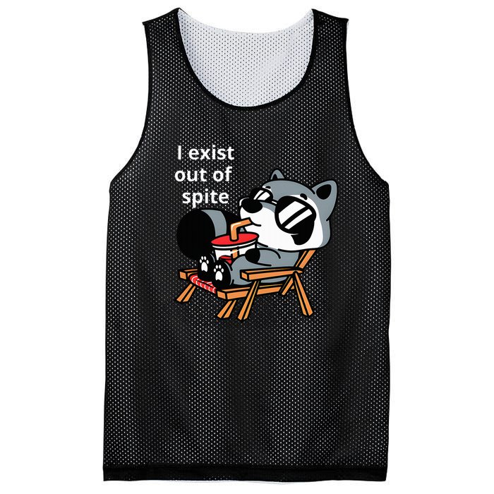 I Exit Out Of Spite Mesh Reversible Basketball Jersey Tank