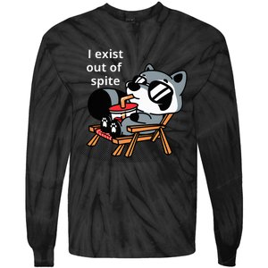 I Exit Out Of Spite Tie-Dye Long Sleeve Shirt