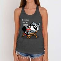 I Exit Out Of Spite Women's Knotted Racerback Tank