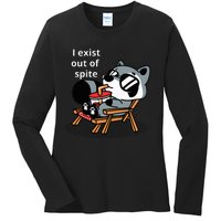 I Exit Out Of Spite Ladies Long Sleeve Shirt