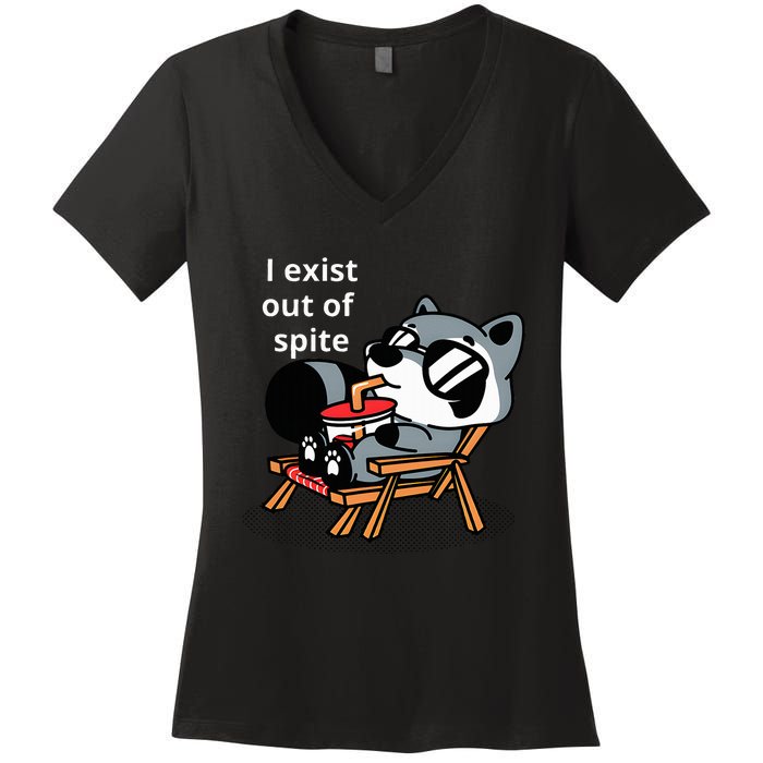 I Exit Out Of Spite Women's V-Neck T-Shirt