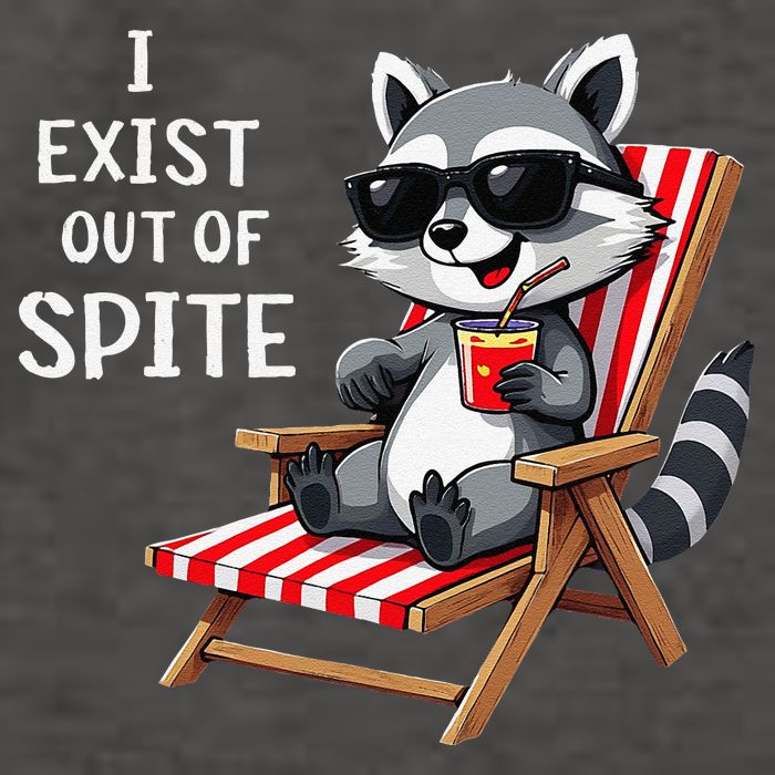 I Exist Out Of Spite Funny Raccoon Sunglasses Gift Vector Backpack
