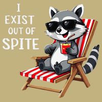 I Exist Out Of Spite Funny Raccoon Sunglasses Gift Cooling Performance Crew T-Shirt