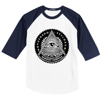 Illuminati Eyes Of Providence Baseball Sleeve Shirt