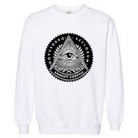 Illuminati Eyes Of Providence Garment-Dyed Sweatshirt