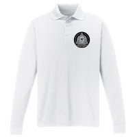 Illuminati Eyes Of Providence Performance Long Sleeve Polo