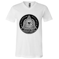 Illuminati Eyes Of Providence V-Neck T-Shirt