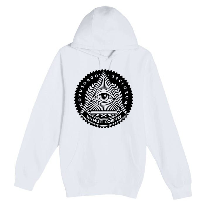 Illuminati Eyes Of Providence Premium Pullover Hoodie