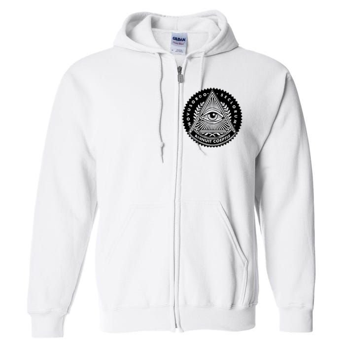 Illuminati Eyes Of Providence Full Zip Hoodie