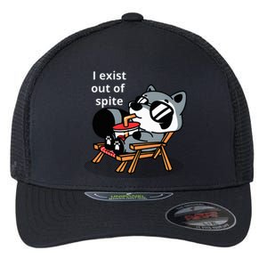 I Exit Out Of Spite Flexfit Unipanel Trucker Cap