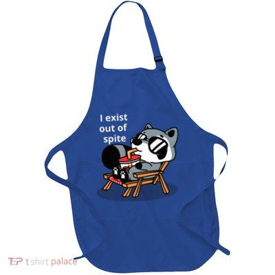 I Exit Out Of Spite Full-Length Apron With Pockets