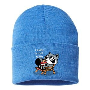 I Exit Out Of Spite Sustainable Knit Beanie