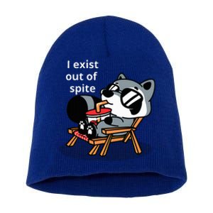 I Exit Out Of Spite Short Acrylic Beanie