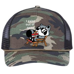 I Exit Out Of Spite Retro Rope Trucker Hat Cap