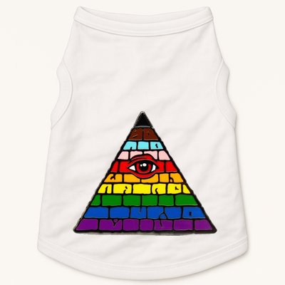 Illuminati Eye Providence Rainbow Doggie Tank