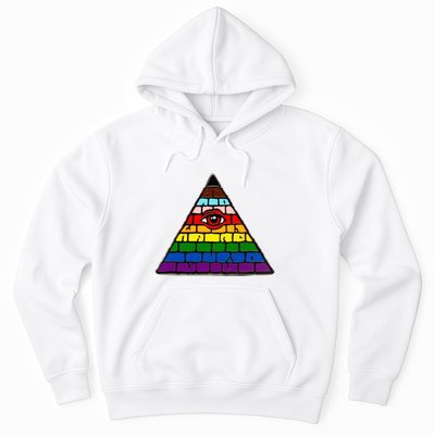 Illuminati Eye Providence Rainbow Hoodie