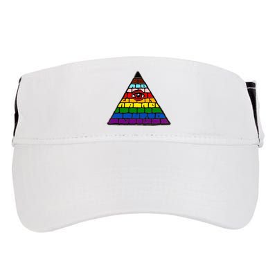 Illuminati Eye Providence Rainbow Adult Drive Performance Visor