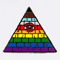 Illuminati Eye Providence Rainbow Beanie