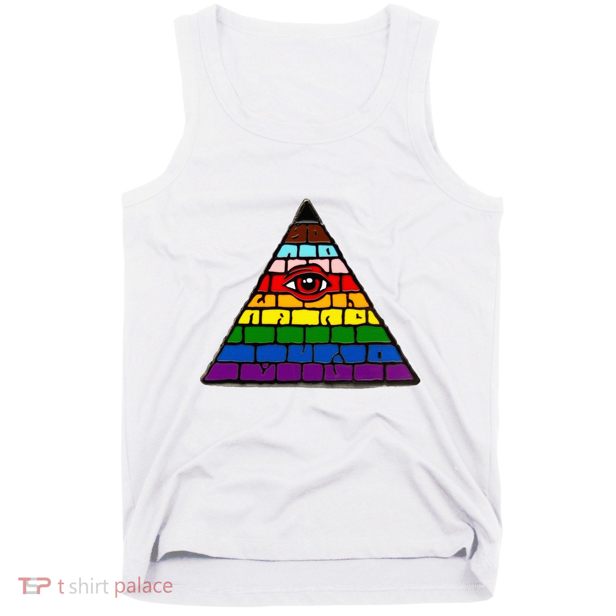 Illuminati Eye Providence Rainbow Tank Top