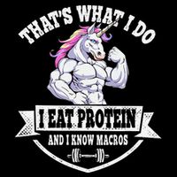 I Eat Protein Funny Unicorn Workout Training Bag