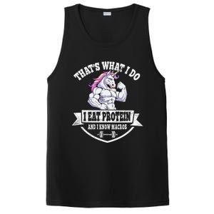 I Eat Protein Funny Unicorn Workout Training PosiCharge Competitor Tank