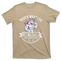 I Eat Protein Funny Unicorn Workout Training T-Shirt