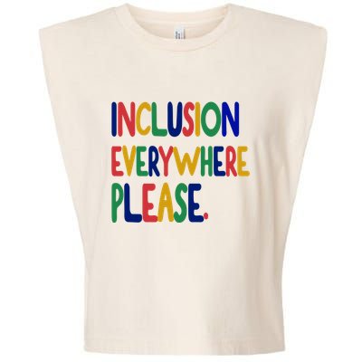 Inclusion Everywhere Please Garment-Dyed Women's Muscle Tee