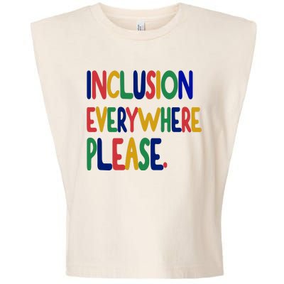 Inclusion Everywhere Please Garment-Dyed Women's Muscle Tee