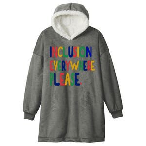 Inclusion Everywhere Please Hooded Wearable Blanket