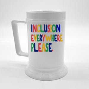 Inclusion Everywhere Please Beer Stein