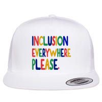 Inclusion Everywhere Please Flat Bill Trucker Hat