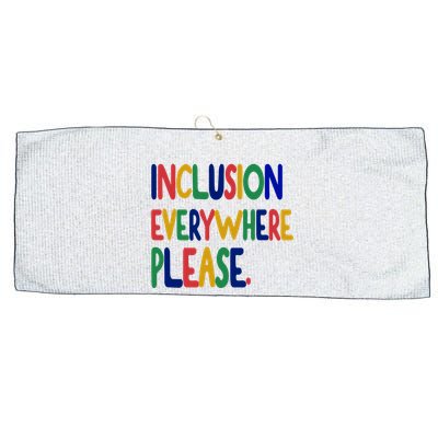 Inclusion Everywhere Please Large Microfiber Waffle Golf Towel