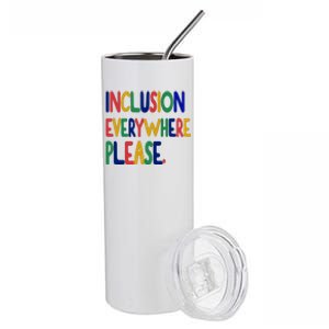 Inclusion Everywhere Please Stainless Steel Tumbler