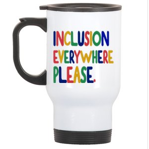 Inclusion Everywhere Please Stainless Steel Travel Mug