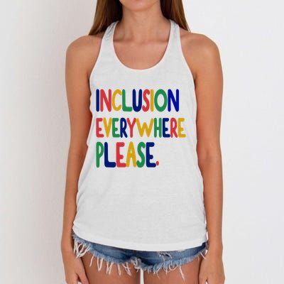 Inclusion Everywhere Please Women's Knotted Racerback Tank
