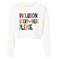 Inclusion Everywhere Please Cropped Pullover Crew