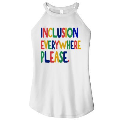 Inclusion Everywhere Please Women's Perfect Tri Rocker Tank
