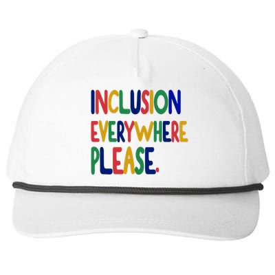 Inclusion Everywhere Please Snapback Five-Panel Rope Hat