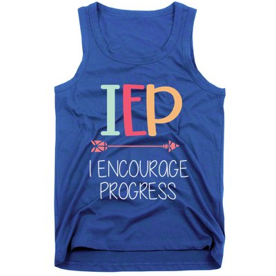 I Encourage Progress Special Education Teacher Gift Great Gift Tank Top