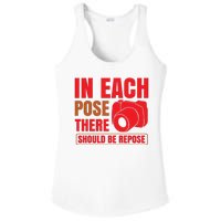 In Each Pose There Should Be Pepose Ladies PosiCharge Competitor Racerback Tank