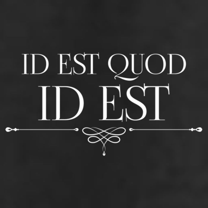 Id Est Quod Id Est It Is What It Is Ro Quote Latin Saying Gift Adult Drive Performance Visor