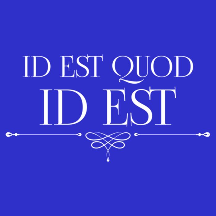Id Est Quod Id Est It Is What It Is Ro Quote Latin Saying Gift Visor