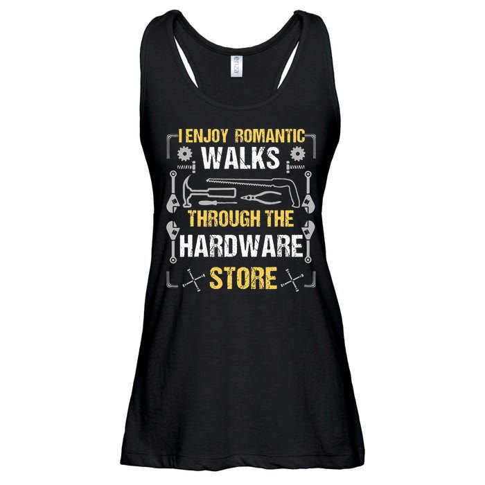 I Enjoy Romantic Walks Through The Hardware Store Ladies Essential Flowy Tank