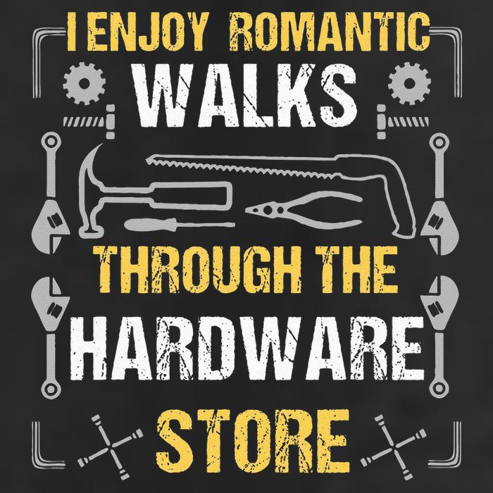 I Enjoy Romantic Walks Through The Hardware Store Golf Towel
