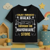 I Enjoy Romantic Walks Through The Hardware Store Toddler T-Shirt