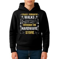 I Enjoy Romantic Walks Through The Hardware Store Kids Hoodie