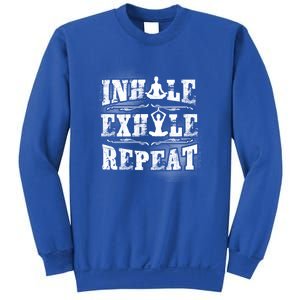 Inhale Exhale Repeat Meditation Yoga Fitness Great Gift Sweatshirt