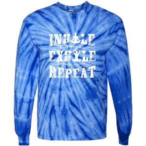 Inhale Exhale Repeat Meditation Yoga Fitness Great Gift Tie-Dye Long Sleeve Shirt