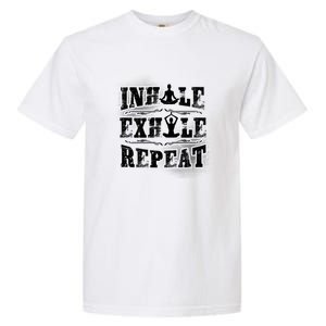 Inhale Exhale Repeat Meditation Yoga Fitness Great Gift Garment-Dyed Heavyweight T-Shirt